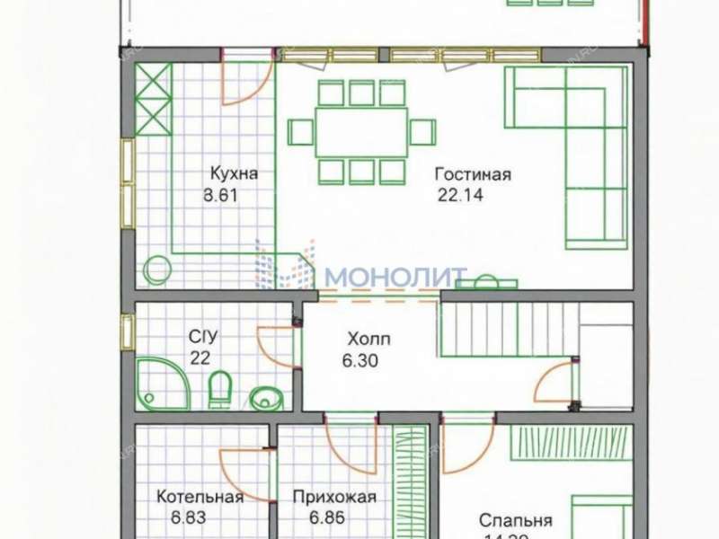 дом на улице Березовая деревня Подъяблонное