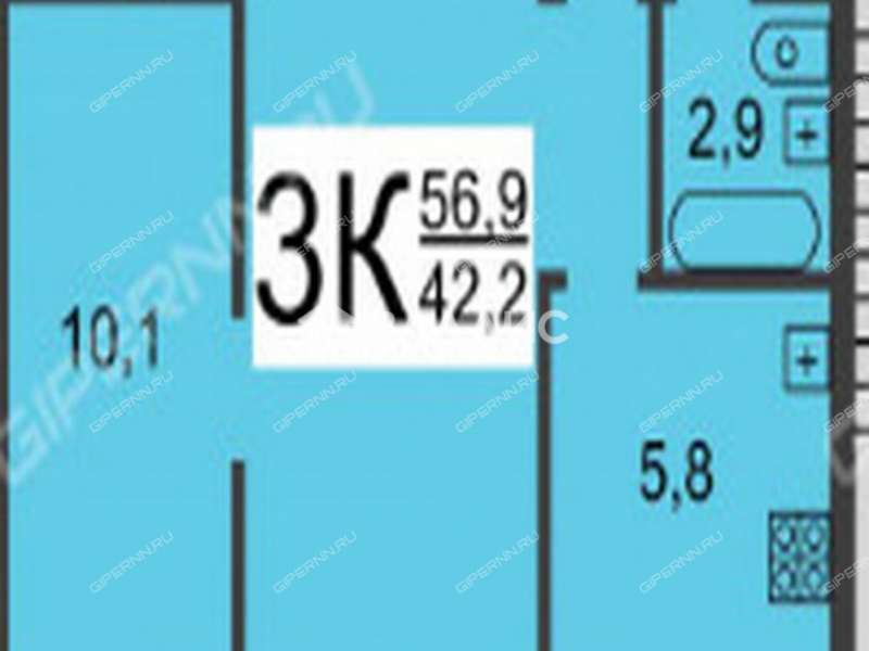 трёхкомнатная квартира на Автомеханической улице дом 17
