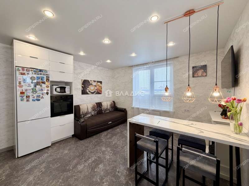 двухкомнатная квартира на улице Героя Советского Союза Аристархова дом 1