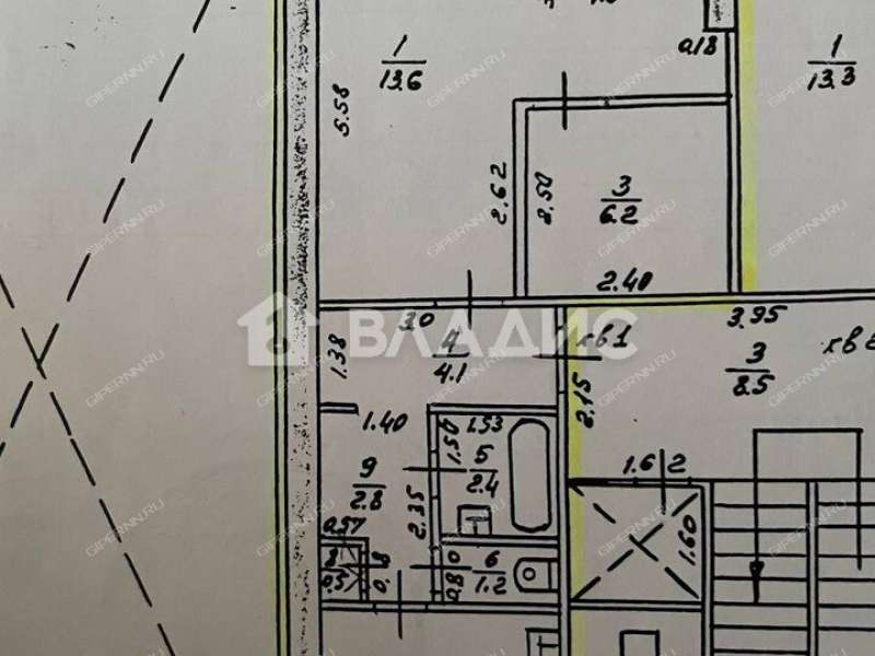 двухкомнатная квартира на улице Бринского дом 4 к2