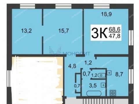 3-komnatnaya-ul-genkinoy-d-39a-16 фото
