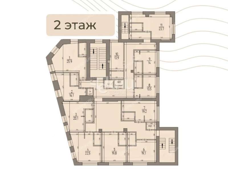 однокомнатная квартира на Алексеевской улице дом 24/27