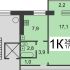однокомнатная квартира на Днепропетровской улице дом 10