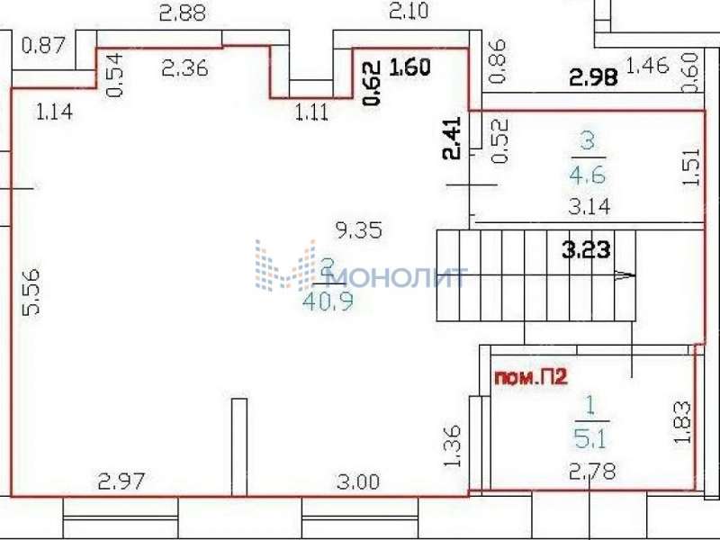 помещение под помещение свободного назначения, торговую площадь на 2-й Дорожной улице
