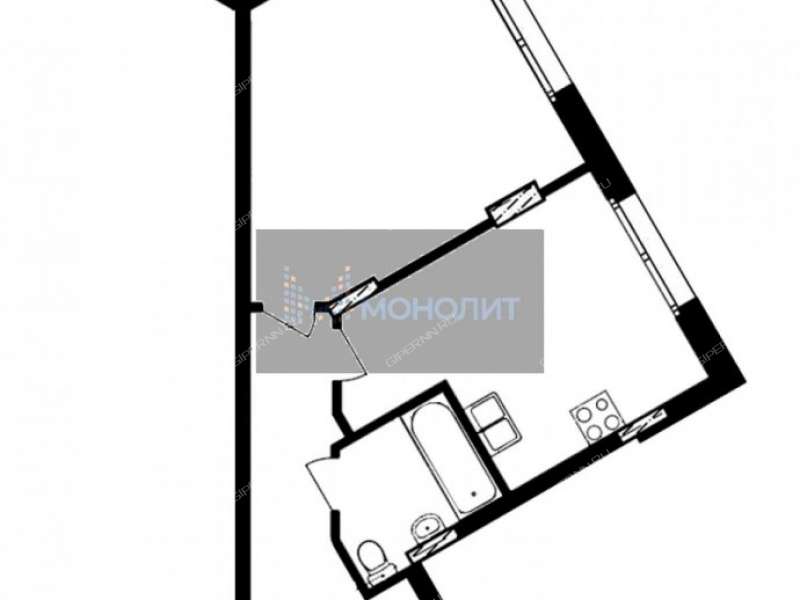 однокомнатная квартира на улице Владимира Высоцкого дом 1