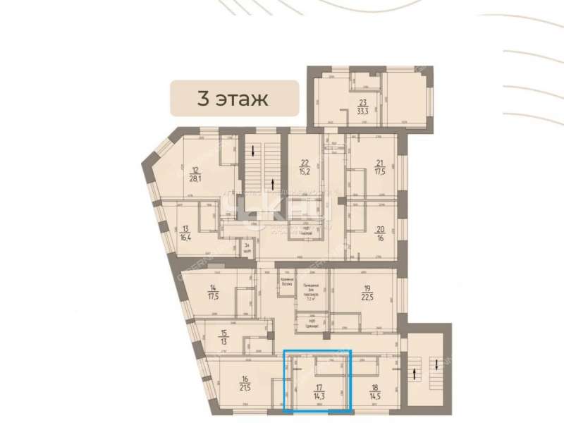 однокомнатная квартира на Алексеевской улице дом 24/27