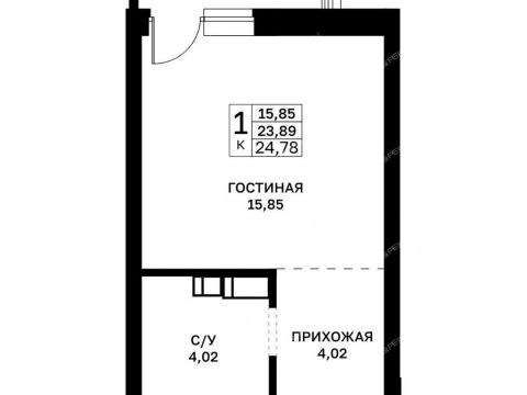 kvartira-studiya-v-granicah-ulic-strazh-revolyucii-gvardeycev-50-letiya-pobedy-evgeniya-nikonova-17 фото