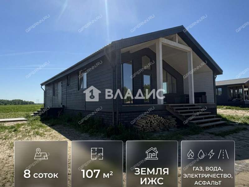 дом на Центральной улице деревня Никульское