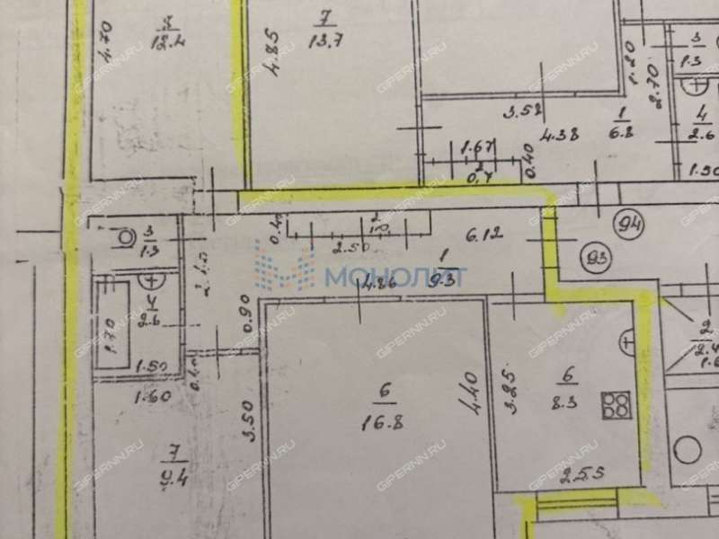 трёхкомнатная квартира на улице Невзоровых дом 82