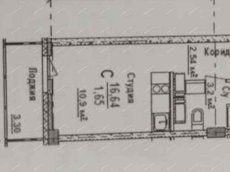 квартира-студия на Южном бульваре дом 13