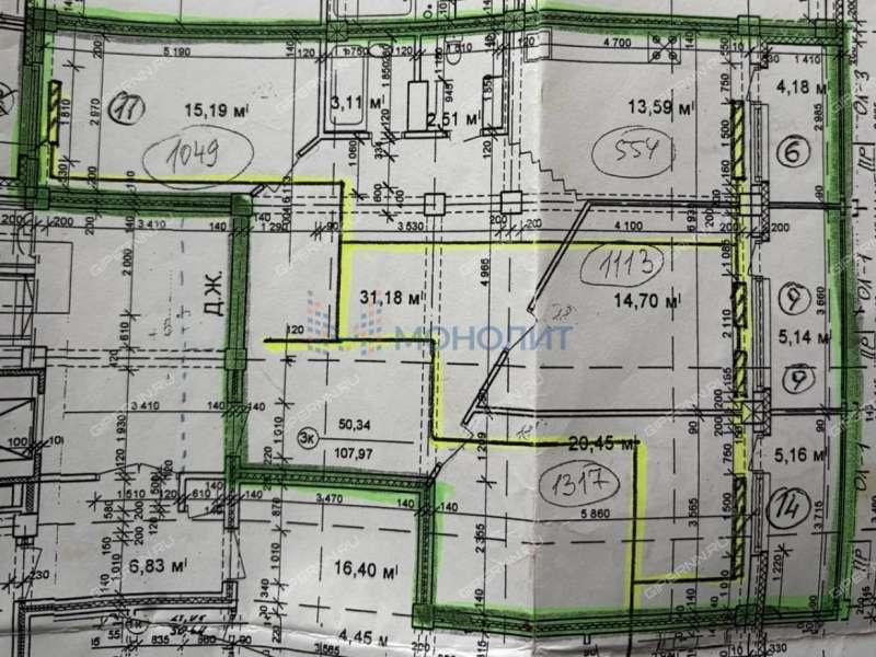 четырёхкомнатная квартира на улице Родионова дом 197