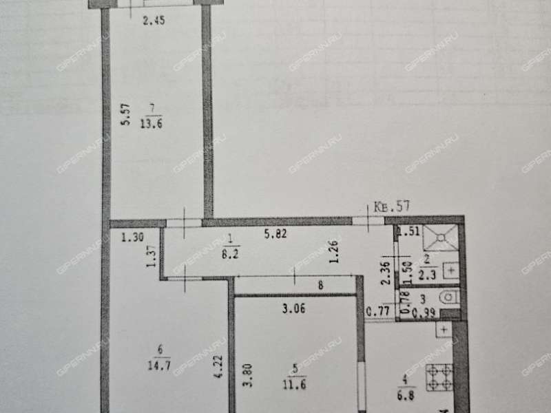 трёхкомнатная квартира на Фруктовой улице дом 3 к2