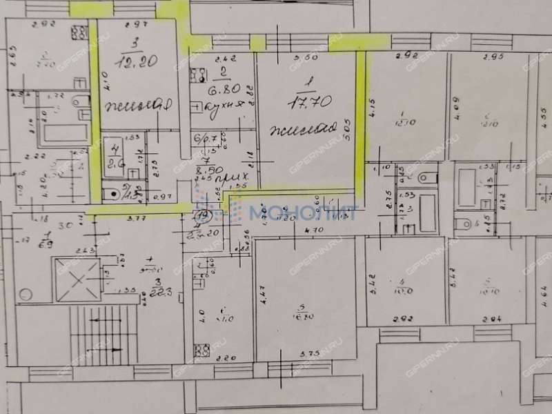 двухкомнатная квартира на улице Адмирала Макарова дом 8 к1