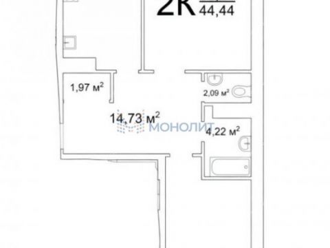 2-komnatnaya-ul-bolshaya-pokrovskaya-d-80 фото