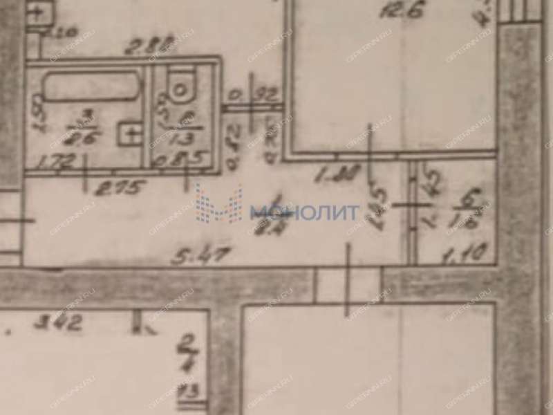 двухкомнатная квартира на улице Максима Горького дом 142