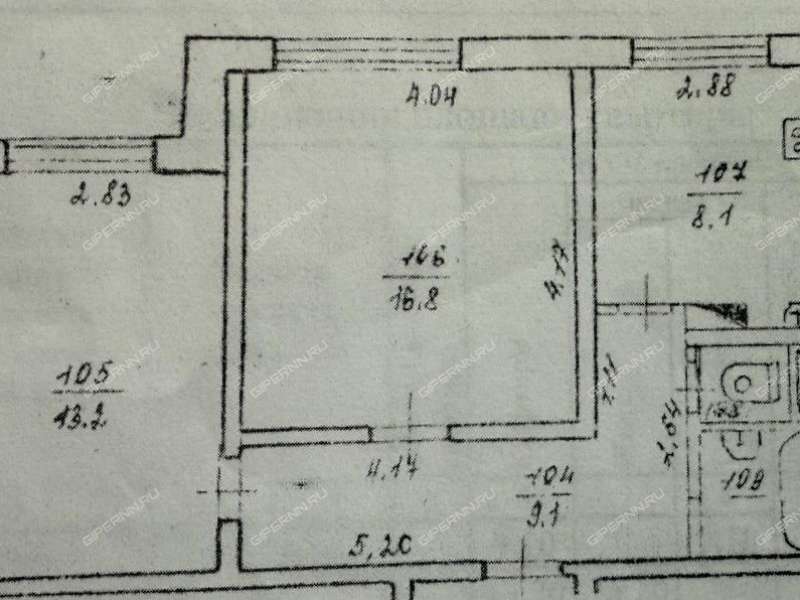 двухкомнатная квартира на улице Пушкина дом 57 город Заволжье