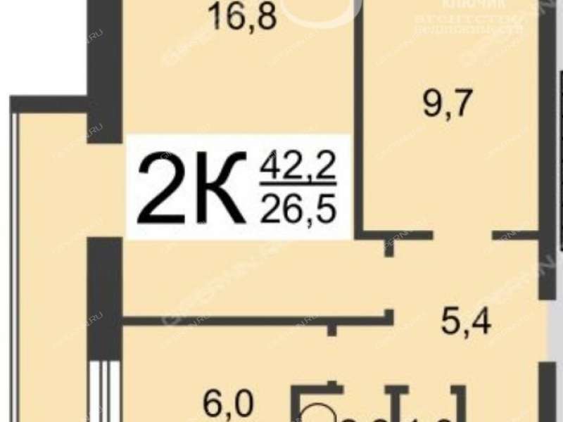 двухкомнатная квартира на улице Пушкина дом 21А