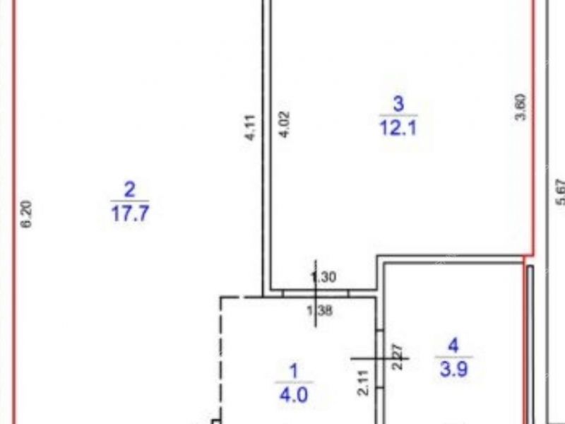 однокомнатная квартира на улице Небесная дом 3 деревня Утечино