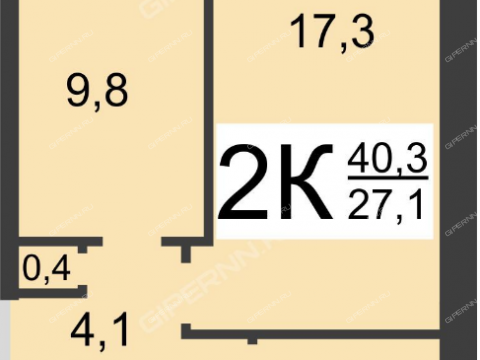 2-komnatnaya-ul-marshala-zhukova-d-9 фото