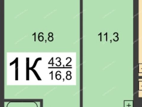 1-komnatnaya-ul-proletarskaya-d-6 фото