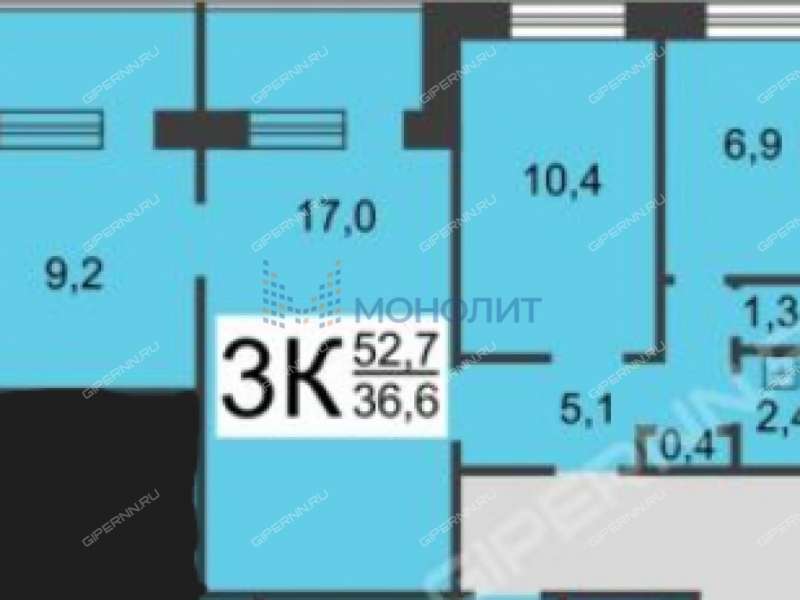 трёхкомнатная квартира на Норвежской улице дом 6